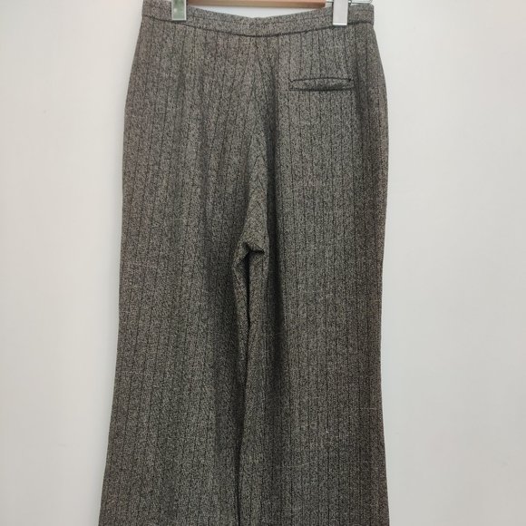 Women's Vintage Grey Pinstripe Trousers Size 0 - Picture 3 of 5